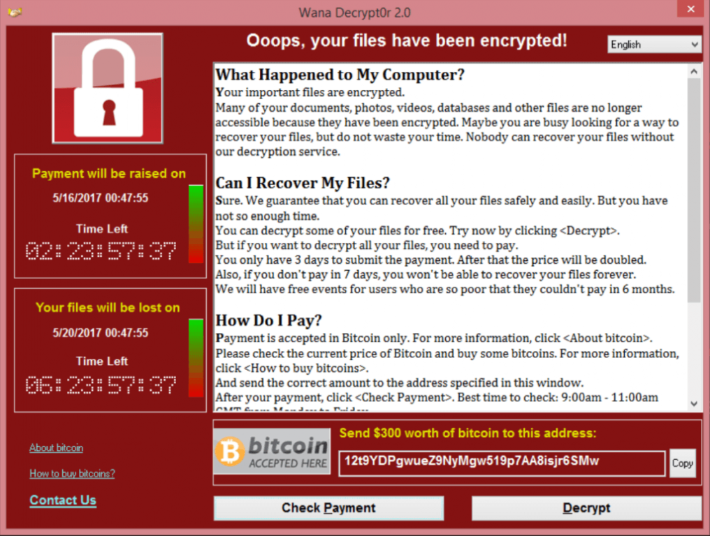 WannaCry Malware Attacke