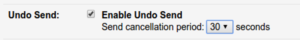 Gmail Undo Sending