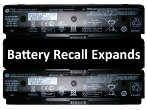 HP Battery Recall Expands